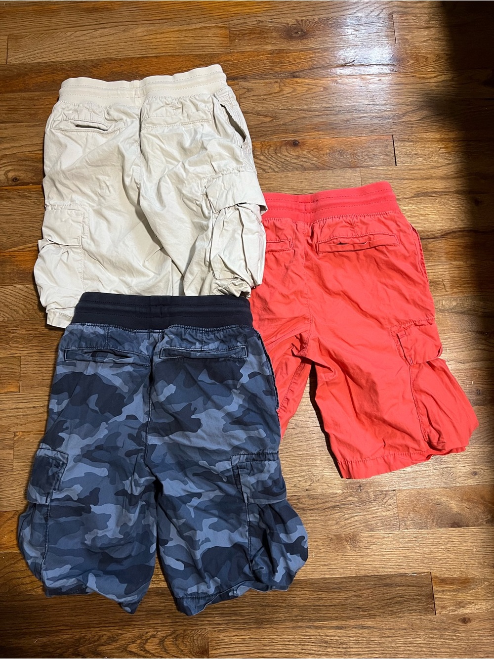 Cotton Boys Cargo Shirts Bundle Lot 8-9 Medium Gap Kids Waist Ties